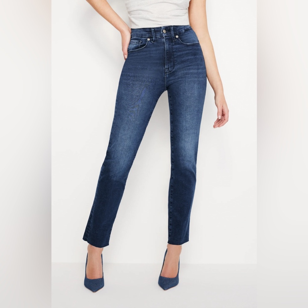 Good American Always Fits Classic Straight Leg Jean